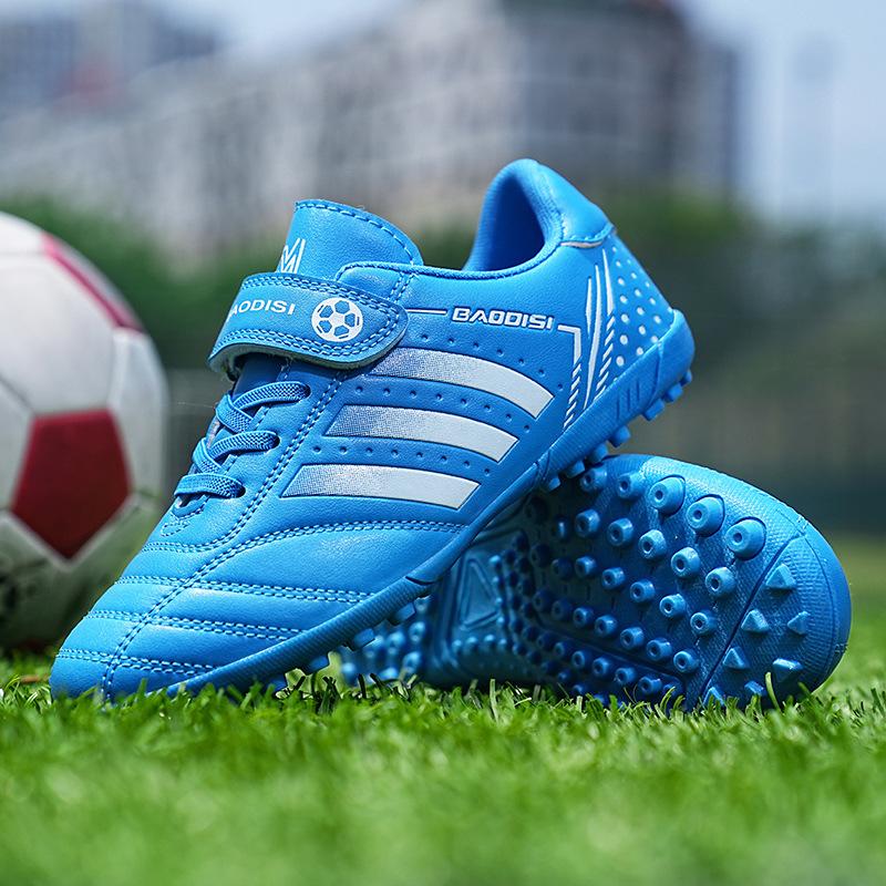

2025 children primary school children physical education class sports shoes training football shoes Velcro broken nails 28-39 28