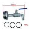 Drum Faucet Dn50 Stainless Steel 90 Degree 2" Stainless Steel Barrel Faucet