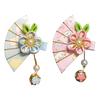 Japanisches Haaraccessoire Fächer Quaste Haarnadel Vintage Kopfschmuck Hanfu Dekoration Für Kinder Mädchen Blumen Haarspange