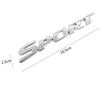 3D Metal Chrome Logo Car Sticker SPORT Emblem Badge Door Decal Auto Accessories for Toyota Highlander BMW HONDA Car Styling ahm256