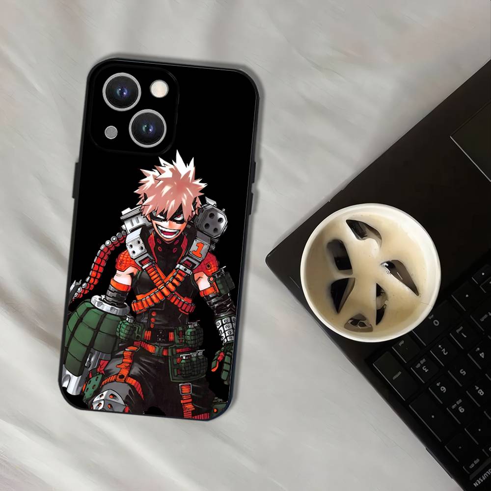 H-Hero Katsuki B-Bakugos Phone Case For iPhone 16,15,14,13,12,11,Pro,XS,Max,XR,Plus,E,SE4,Mini Black Soft Cover