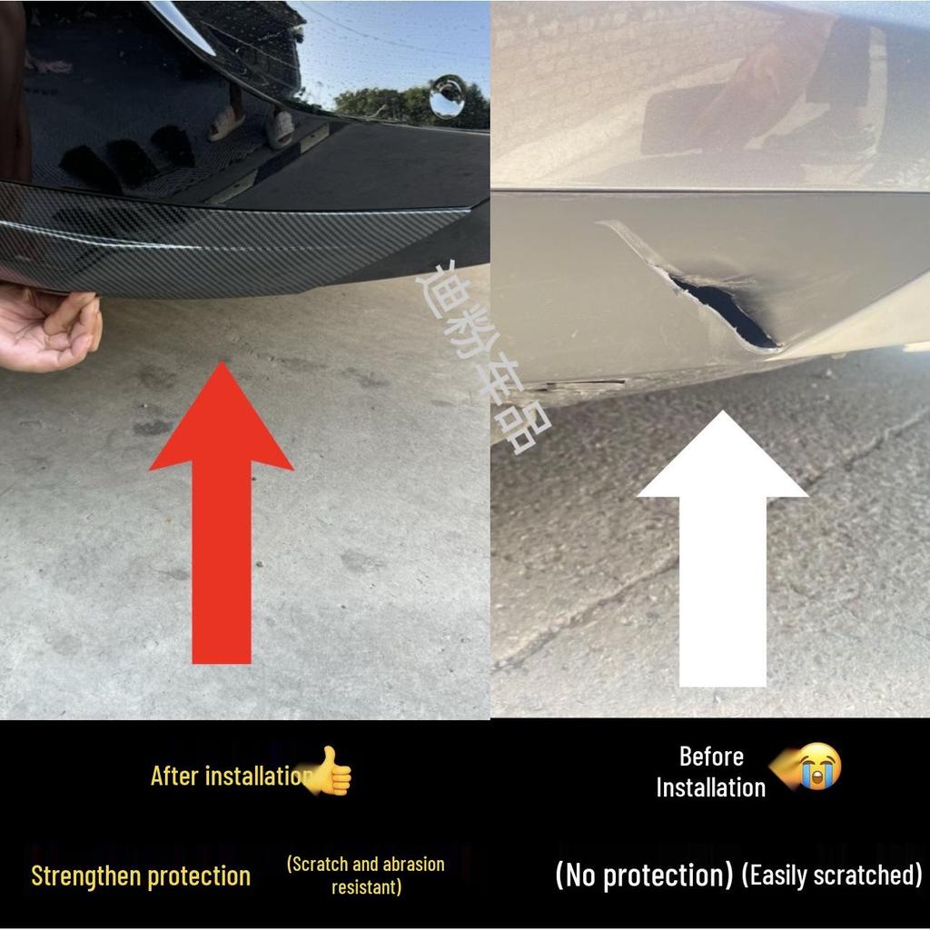 Front Bumper Corner Protector Trim & Anti-Collision Stickers for BYD Song LDMI