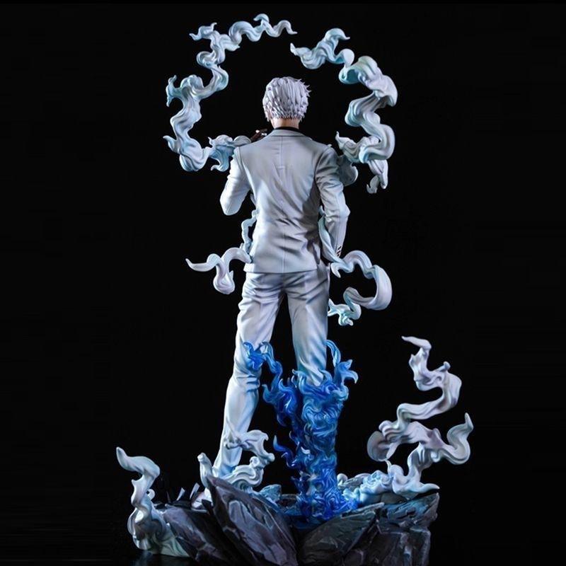 One Piece Ly Nika Sanji, Double-Headed Sculpture, Black Foot, Shanghis Gk Statue Model Ornament, Boxed Figure.