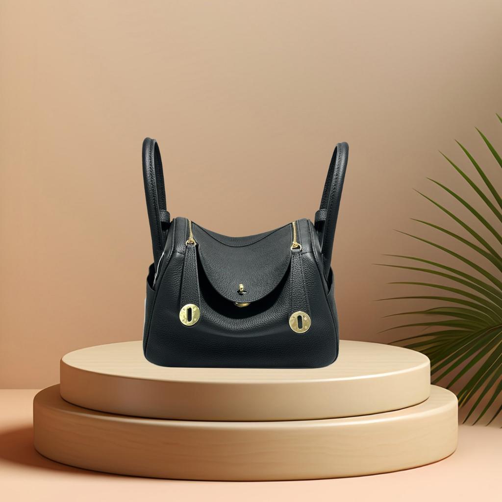 In Stock, One Piece Will Be Sent On Behalf of the First Layer of Cowhide TOGO Leather Lindy Bag, Doctor Bag, Genuine Leather Shoulder Portable