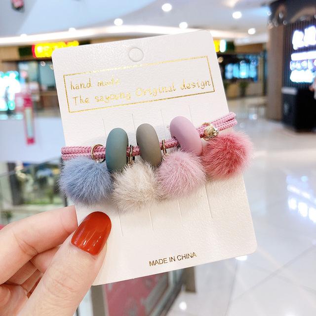 Korean Simple Scrunchie Women Girls Elastic Hair Rubber Bands Accessories Tie Hair Rope Ring Holder Ornaments Headdress