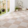 In Water Sanko Tile Carpet 30 X 30 Cm Beige Set of 20 Pieces Flat Type Just Place It Down and It Joint Mat [Made Japan, Repellent, Deodorizing,