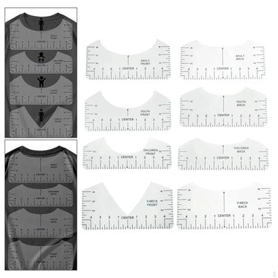T Shirt Ruler Guide Set for Vinyl Design Placement