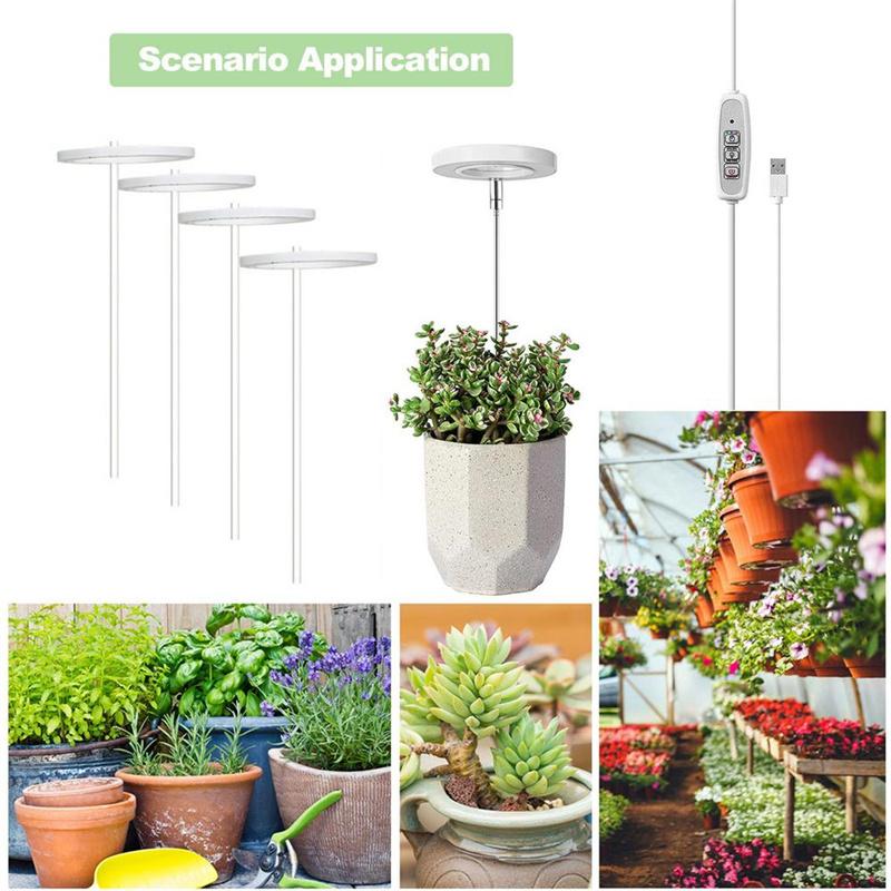 Xiaomi LED Grow Light Full Spectrum Plant Lamp Adjustable Dimmable Growing Lamp LED Hydroponics Lamp with Timer for Indoor Plants Light