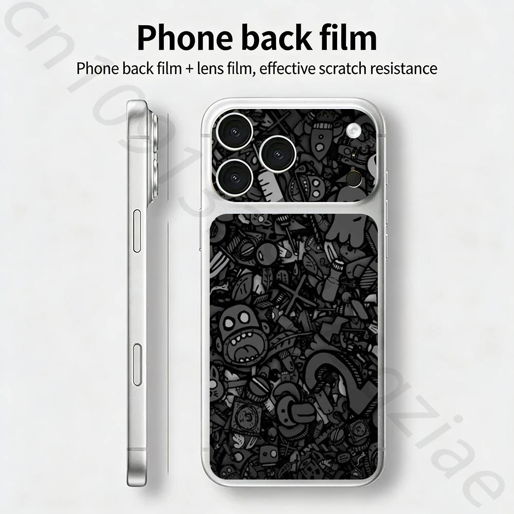 

Graffiti Art Cool Thing For iPhone 17 pro Max /17 pro Full Cover Decal Skin Wrap 3D Colorful Rear Protective Sticker Film iPhone17promax