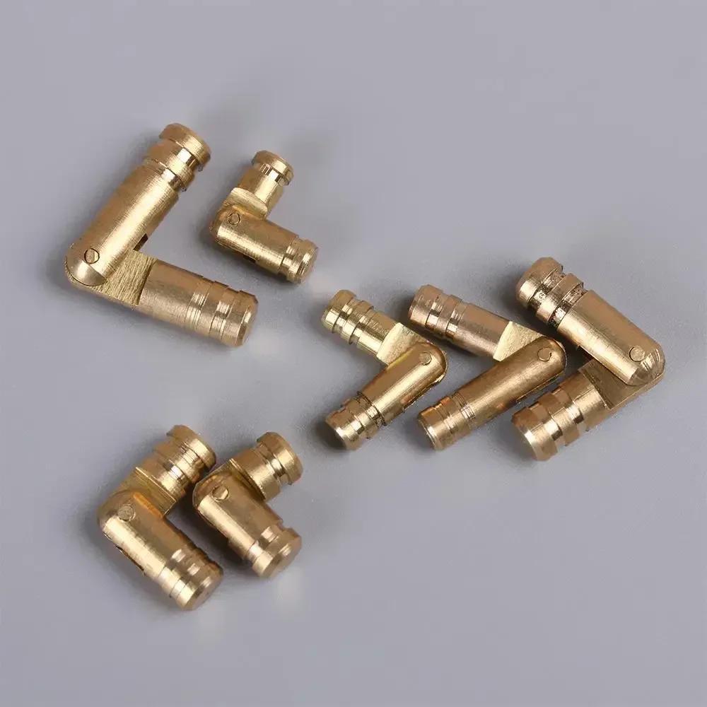 10 Pezzi Mini Scatola di Legno Cerniera Nascosta Cilindrica per Scatola di Vino in Legno Cerniera Chiusura Morbida Piegata Scatola per Gioielli Forniture Ferramenta Fai da Te