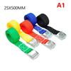 Length 0.5/1M Cargo Straps With Buckle Tie-Down Belt For Motorcycle Car Bike Tow Rope Ratchet Fixing Belt For Luggage Bag