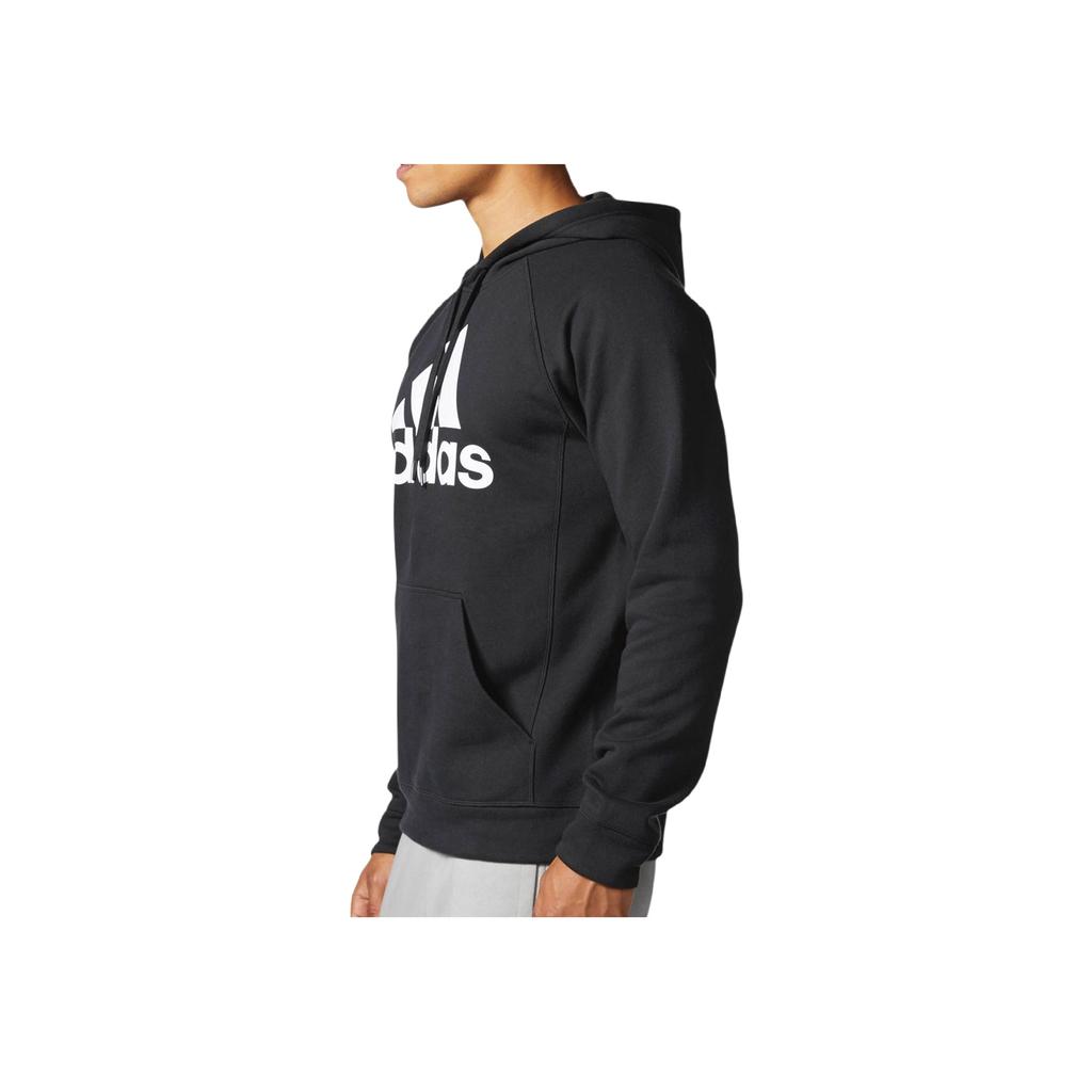 Adidas Printed Logo Knit Hoodie Men Tops Black CV6801