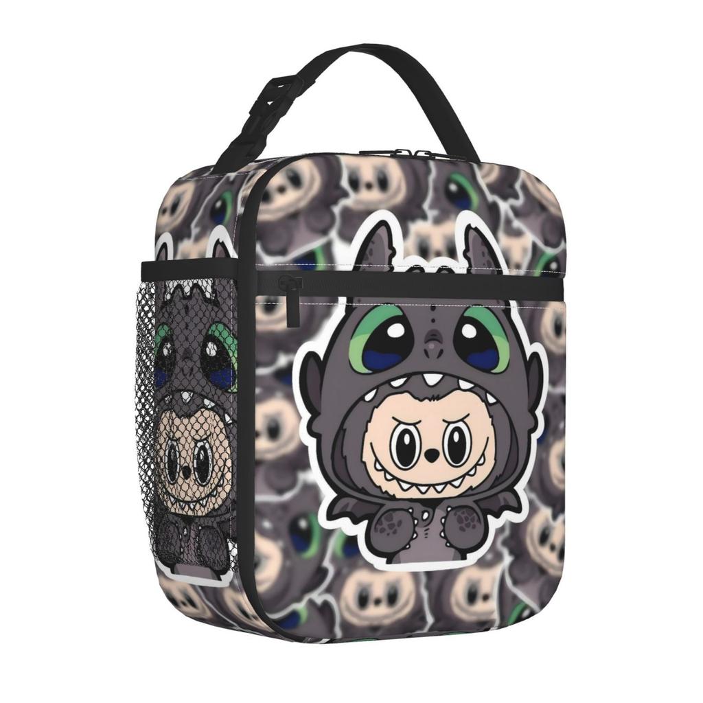 Fully Printed Picnic Bag Student Lunch Bag Cartoon Animation Thermal Insulation Bag Convenient Wear-Resistant Lunch Box Bag