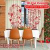 2D Flat Printing,2pcs Heart Whirlwind Pattern Chic Curtains Durable 100% Polyester Fabric Curtains Room Decor Decorative for