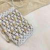 2026 New Shell Beaded Woven Drawstring Bag Handmade Macrame Crochet Shoulder Bag Summer Beach Vacati Crossbody Purse for Women