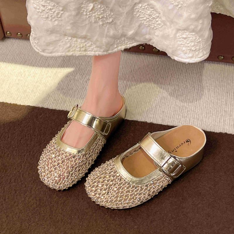 Height-increasing Thick-soled Shoes Rhinestone Shoes Flip-flops New Style Cool Slippers
