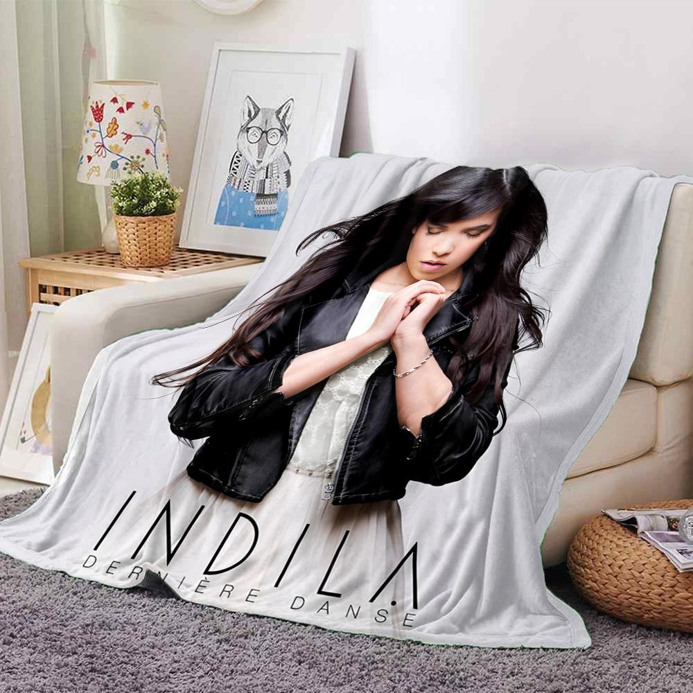 Indila Theme Printed Blanket - Perfect for Couch, Bed, Travel & Outdoor Use | Machine Washable, Cozy & Durable.