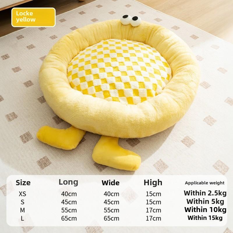 Katze Herbst und Winter Jurte Lustiges Monster Warmes Katzenbett Teddy Kleiner Hundekäfig Niedliches Haustierbett Zubehör