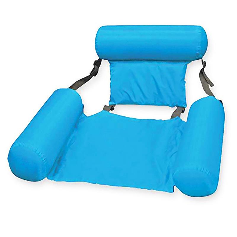 2021 New PVC Summer Inflatable Foldable Row Swimming Pool Water Hammock Air Mattresses Bed Beach Water Sports Lounger Chair