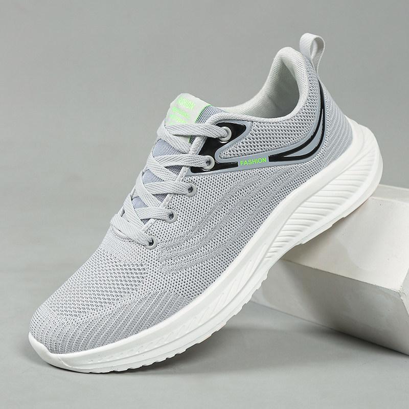 Quanzhou Running Shoes Four Seasons Mesh Soft-soled Sports Shoes Comfortable Casual Shoes Lightweight Breathable Shock-absorbing Running Shoes