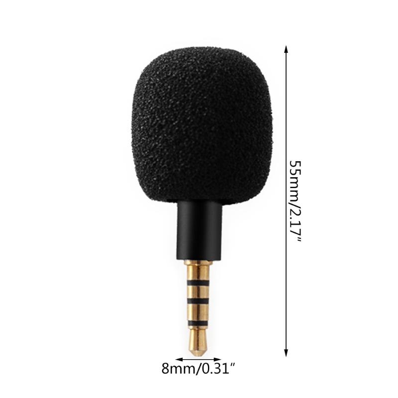 Portable Small Microphone Mini Omnidirectional Vocal Instrument Condenser Plug In Megaphone Wireless for Phone PC Tablet
