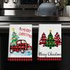 1pc/2pc/4pc/pack Christmas Scrub Sponge Creative Kitchen Dish Cloth Festive Cleaning Decor for Home & Table Kitchen Dish Towel Xmas Cleaning Supplies