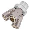 Quick Connector 3 Way Female Chrome Plated Pneumatic Component G1 4 C Type SMV