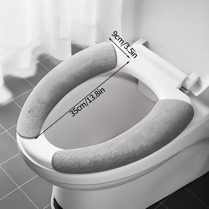 Universal Toilet Seat Cover Toilet Seat Cover Pad Bathroom Warmer Seat Lid Cover Toilet Sticker Home Bathroom Supplies