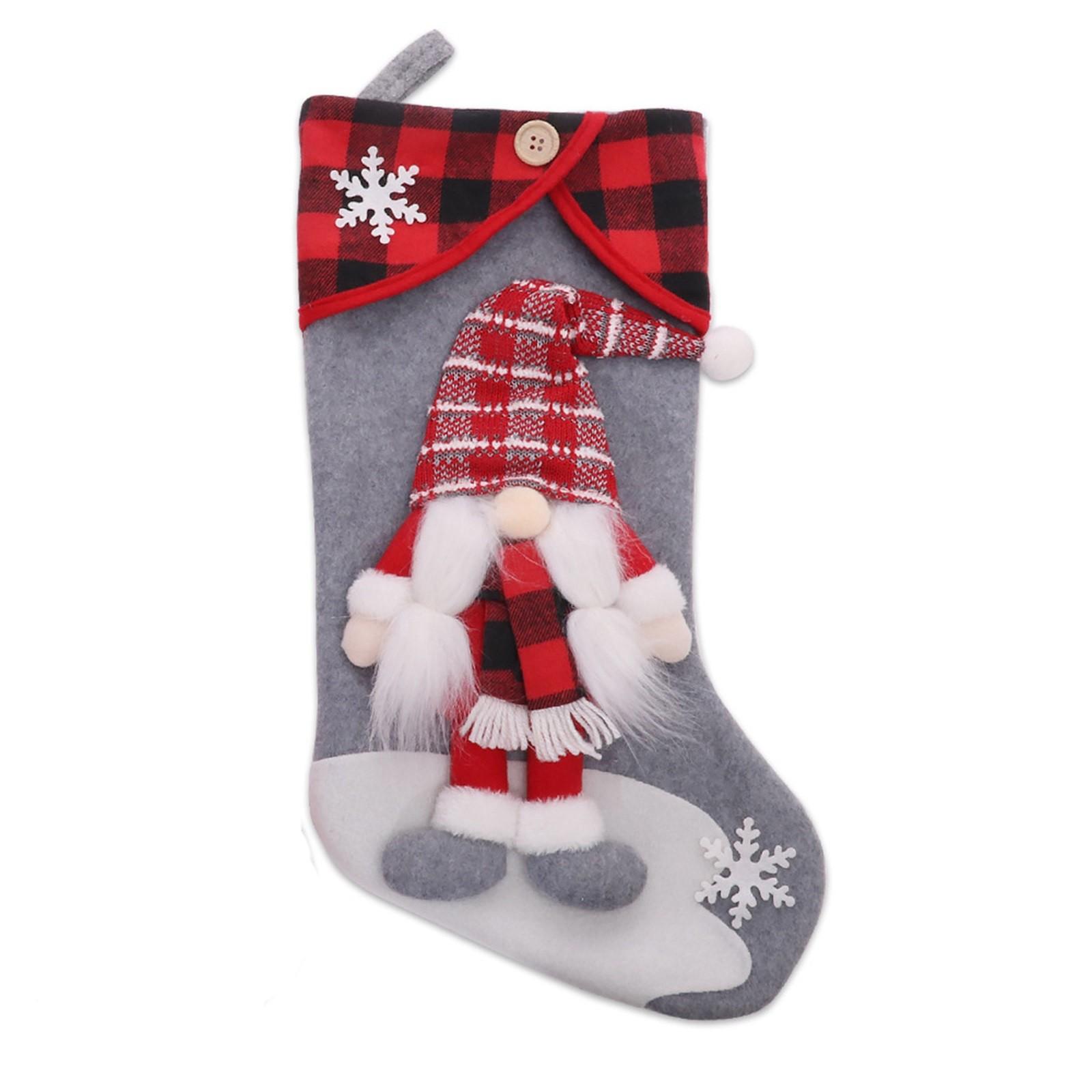 

Christmas Faceless Doll Socks Cartoon Three-Dimensional Old Man Gift Socks Gift Bag Window Decoration One Size