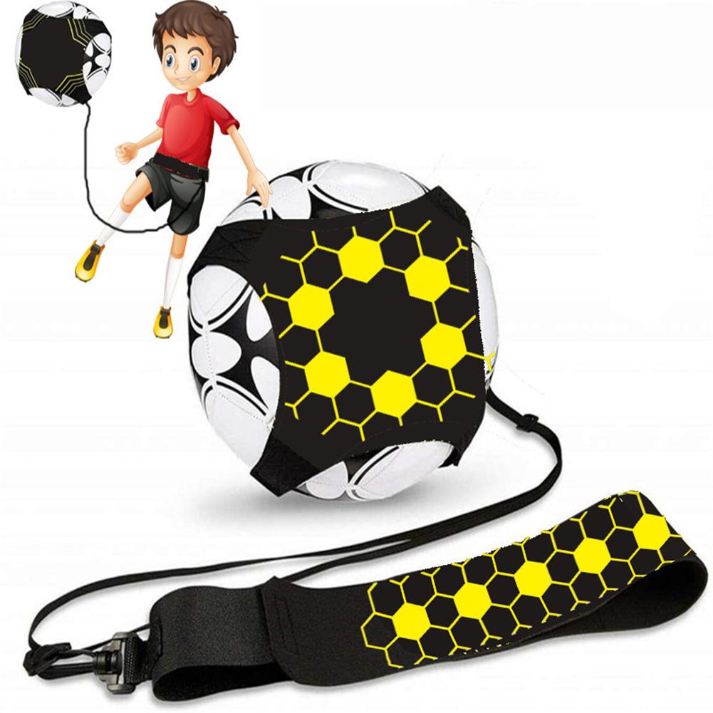 Einstellbarer Fußball-Kicktrainer, Fußball-Trainingsgerät, Fußballtrainer, Solo-Übung, elastischer Gürtel, Sportunterstützung