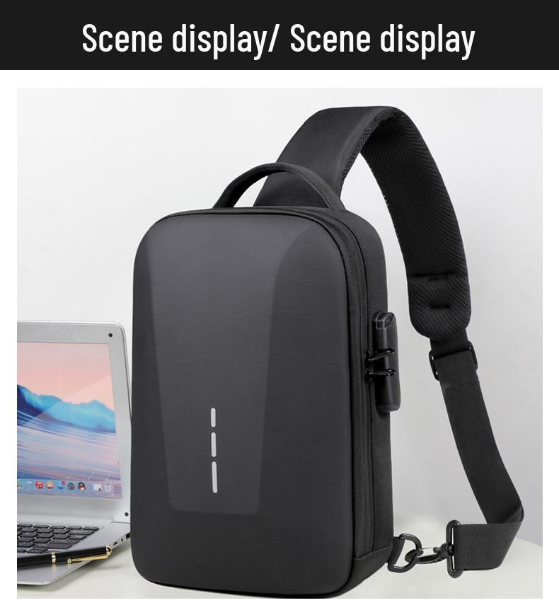 Men's High-End Waterproof Travel Chest Bag & Women's Trendy Messenger Backpack