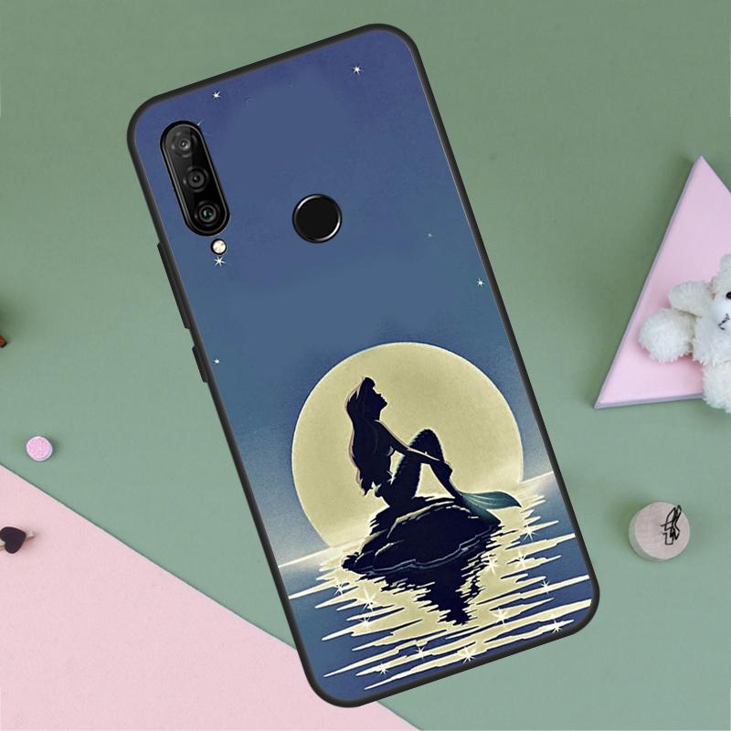 Mermaid For Huawei Nova 9 10 SE Y91 Y61 Y90 Y70 Y60 Y72 12s 12i 11i 7i 8i P60 Pro P30 P40 Lite Case