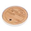Bandeja de Té Redonda Simple Compacta China Kung Fu Madera Almacenamiento de Agua Drenaje Bandeja de Té para Oficina Trav