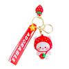 Pear Fruit Elegant Cat Keychain Highquality Pvc Material Fun And Unique Idea Gift