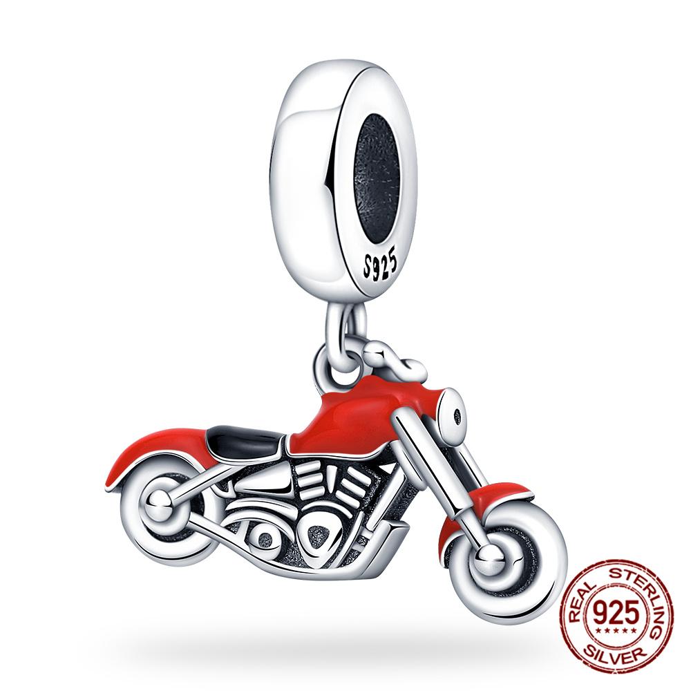 100% Copper Metal Motorcycle Bead Components Bicycle Charm Bead Components Compatible With Authentic Original Bracelet High Quality Fine Jewelry Do