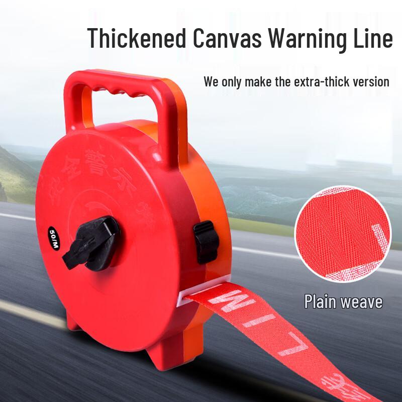 Thickened Safety Warning Tape with Canvas Dispenser