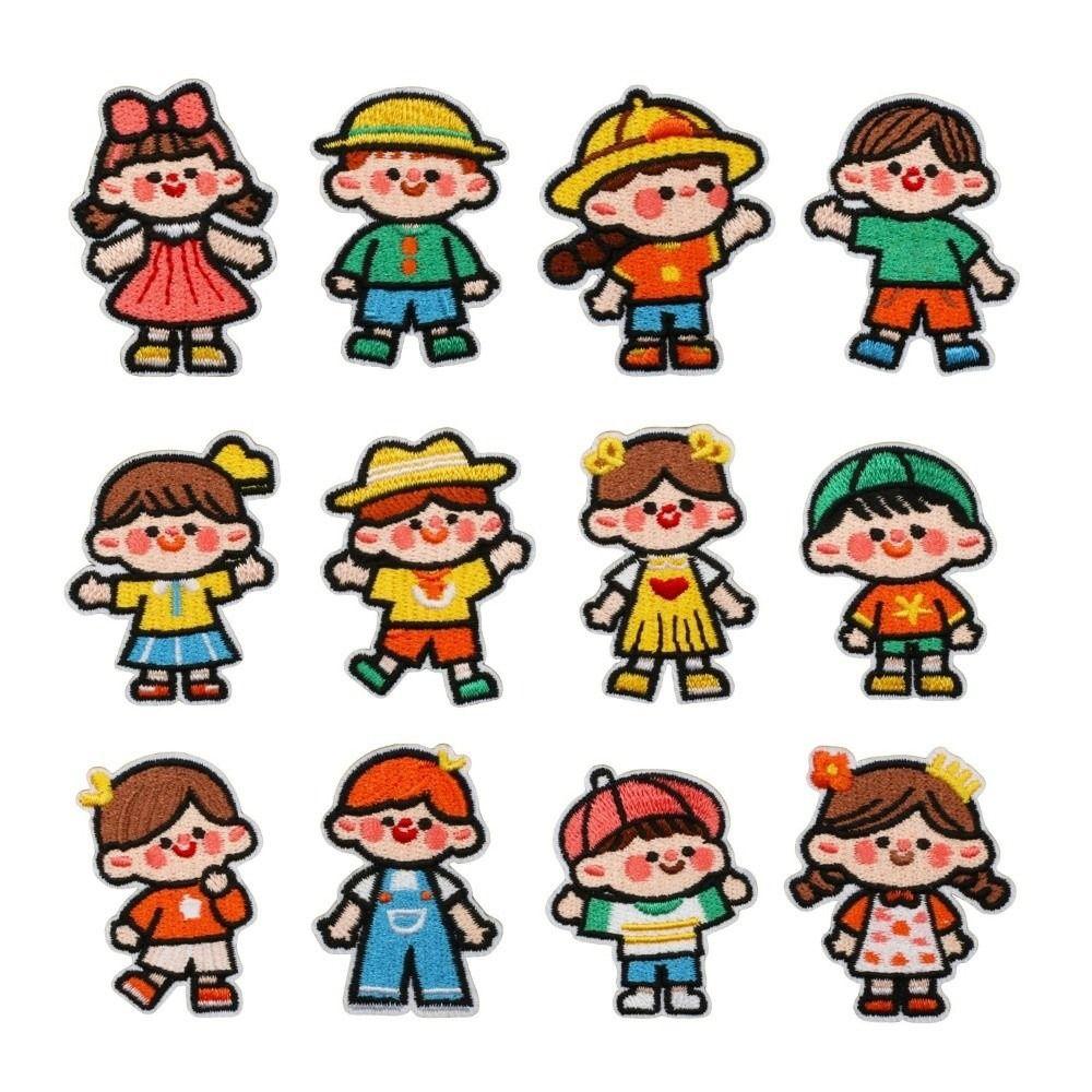 Cartoon Embroidered Patches DIY Style Embroidery Badge Patches Clothes Decor Emblem Badge Boy Girl