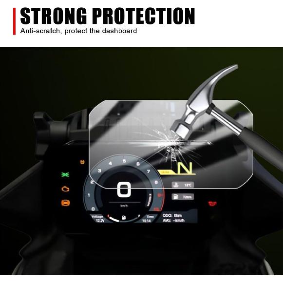 HD TPU Dashboard Cover Waterproof Anti Scratch Screen Guard Protector Instrument Film Compatible with CFMOTO Ibex 450 2025,CFMOTO Ibex 450