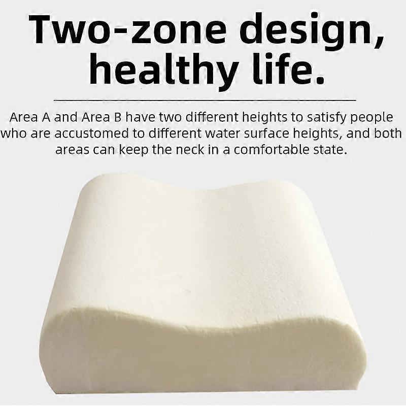 Slow Rebound Memory Foam Pillow Ultra-Quiet Adjustable Ergonomic Neck Support Pillow for Pressure Relief and Better Sleep