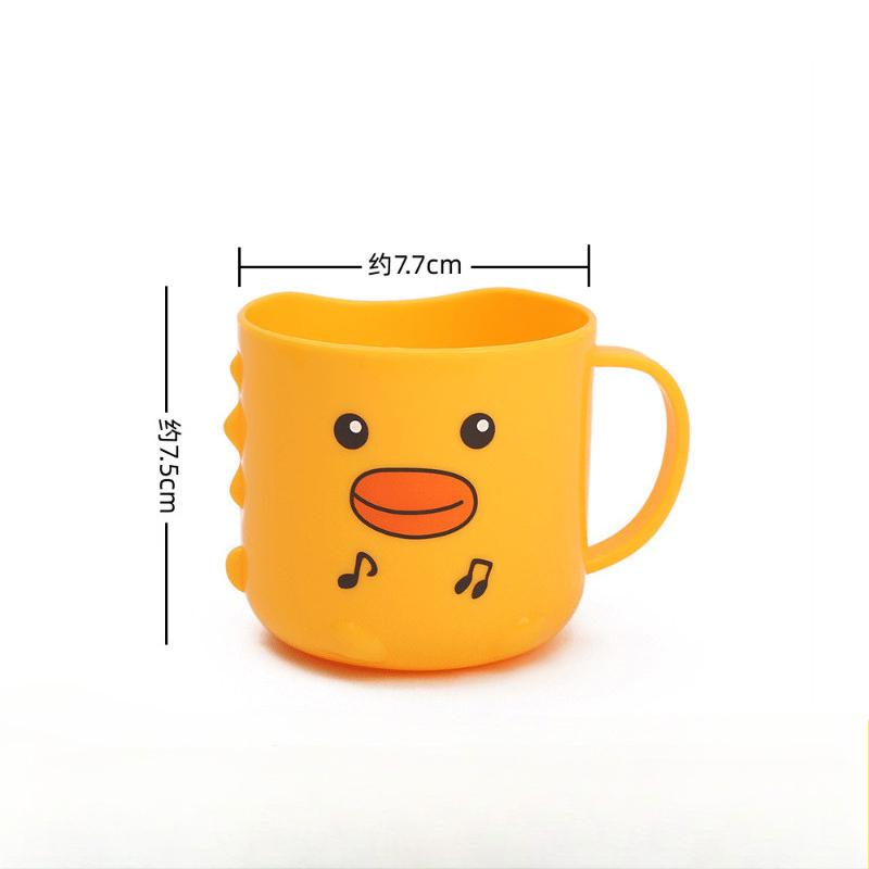 

2026 New Cartoon Duck Plastic Children s Toothbrush Cup Creative Round Shape Wash Cup for Kids Drinking Water 201-300ml
