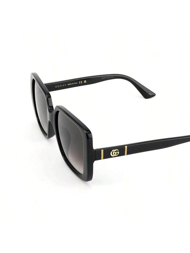 Gucci Women's GG0632SA-001 Oversized Square Black Sunglasses with Grey Gradient Lenses