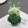 10cm Green Alien Cat Plush Toy Poseable Bag Charm Cute Red Scarf Alien Kitten Toy  Anime Fans Gifts