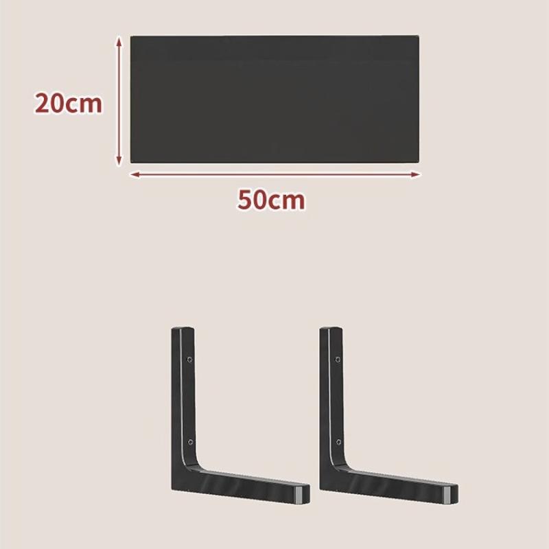 Wall Shelves Floating Wood Water Resistant-Space Saving Storage Display Rack Kitchen Bathroom