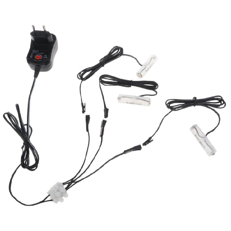 3in1 3V-12V Power Supply LR6 AA Battery Eliminator for Remote Controls LED Lamps Toy Replace 2-8pcs AA 1.5V Battery