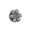 Elegant Flower Sleeve Button Brass Base Button Cover Clip Heart Shape Cufflinks  Suit Accessories