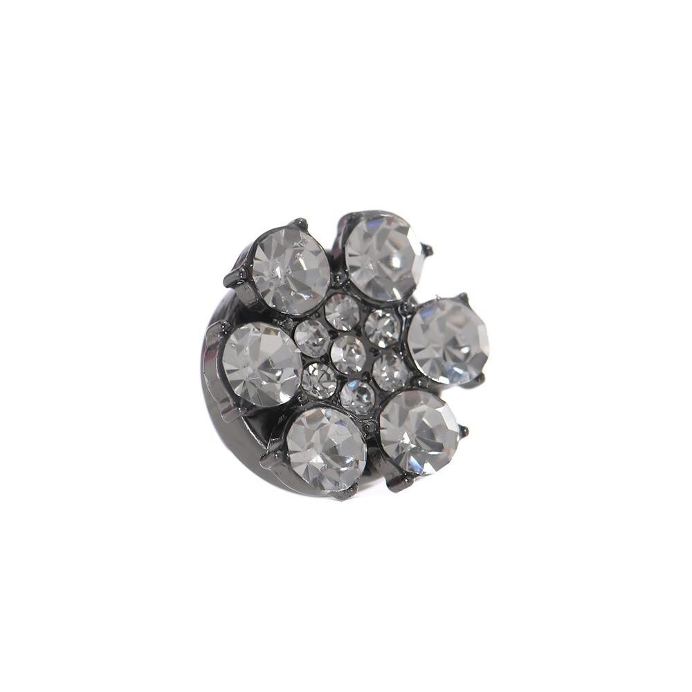 Elegant Flower Sleeve Button Brass Base Button Cover Clip Heart Shape Cufflinks  Suit Accessories