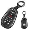 [T-carbon] Alfa Romeo Key Case, Compatible with New Giulia 952, Stelvio 4C Spider (2017-2024), 4/5 Buttons, Real Glass Fiber, Scratch Resistant
