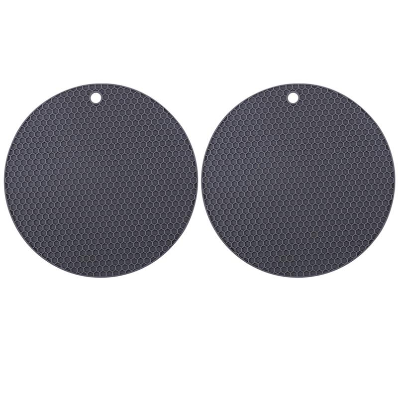 2/4 PCS Multifunction Heat Resistant Silicone Mat Drink Cup Coasters Nonslip Pads Pot Holder Table Placemat Kitchen Accessories