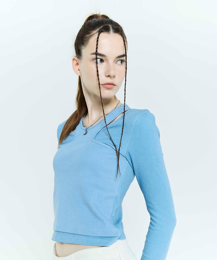 LARTIGENT L6 Pigment Double T-Shirt(Blue)
