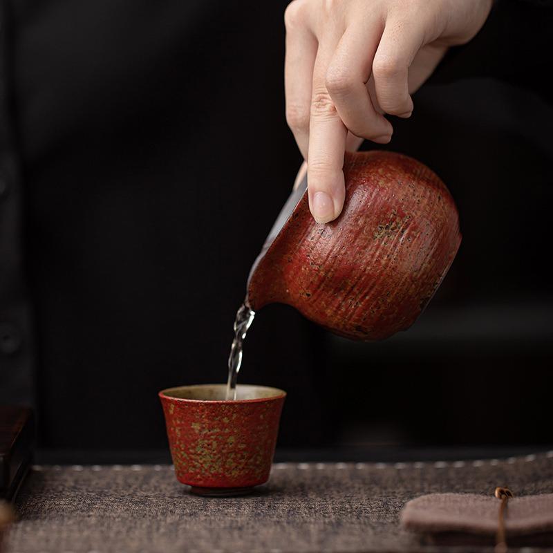 Chinese Retro Kiln Change Fairness Cup Ceramic Tea Pitcher Design Heat Resistant Pouring Vessel Tea Ceremony Accessory